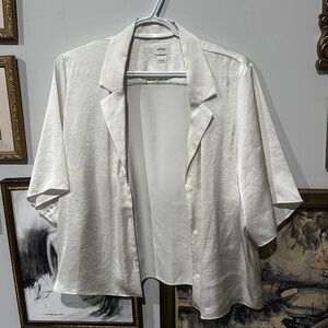 Wilfred Off-White Relaxed Button Down Shirt